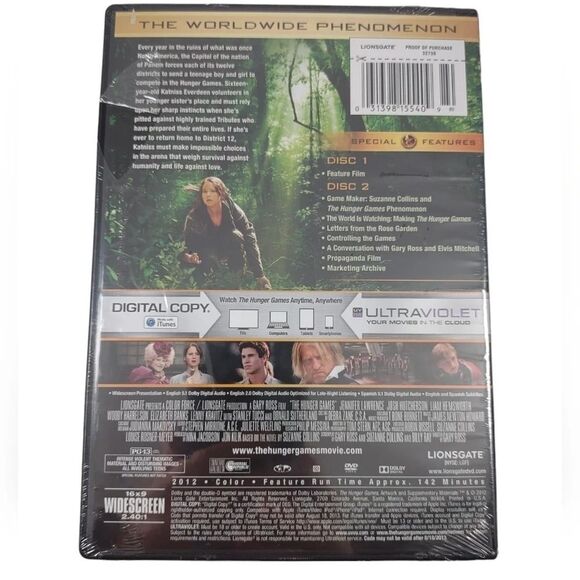 The Hunger Games DVD 2 Disc and Digital Copy Wide Screen NWT - Picture 7 of 10
